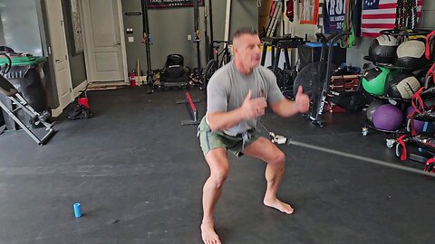Mobility Monday: (Bungee Bwds Hops To Squat)