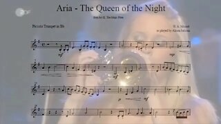 W.A Mozart , Magic flute - Act II [Aria The Queen of the Night] - Alison Balsom (Bb piccolo trumpet)