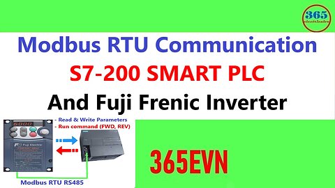 0072 - Modbus RTU S7-200 SMART PLC and Inverter Fuji Frenic Communication RS485