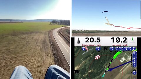 Raw Paramotor video with 3D apps to be used in future episodes