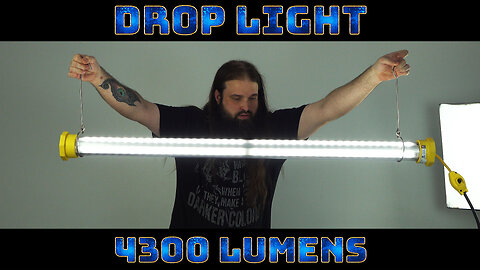 Drop Light with Inline Ballast - 4300 Lumens - 120V AC - 50' 16/3 Cord