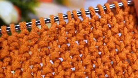 How to knit double moss stitch short tutorial