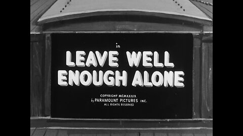 Popeye The Sailor - Leave Well Enough Alone (1939)