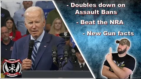 Biden DOUBLES DOWN on Assault Weapons Ban in Anti-gun speech today... What you need to know...