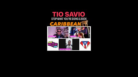 TIO SAVIO VEGA STOP WHAT YOU’RE DOING & BOOK THE CARIBBEAN TIGER