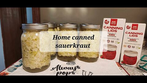 Home canned sauerkraut GIVEAWAY!!! (watch to the end)Share!Home canned sauerkraut!#forjars