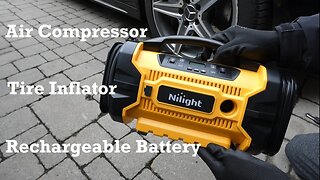 NILIGHT Tire Inflator Portable Air Compressor with Rechargeable Battery