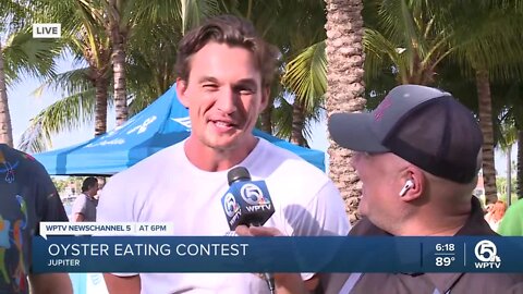 Winner Announced in Joe Namath's Oyster Eating Contest