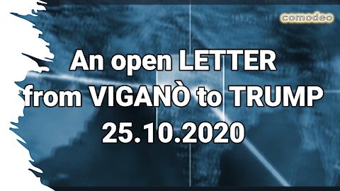 Urgent LETTER to President TRUMP from Arch VIGANO