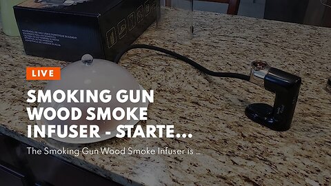 Smoking Gun Wood Smoke Infuser - Starter Kit, 12 PCS, Smoker Machine with Accessories and Wood...