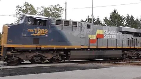 CSX 1982 Seaboard System Heritage Unit on I137 Intermodal Train from Lodi, Ohio 9/9/2023