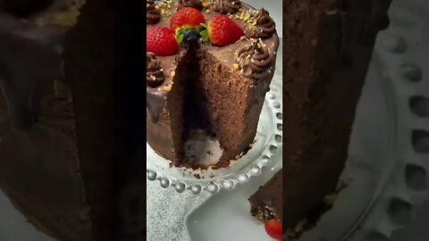 keto chocolate cake | low carb cake | low carb dessert #Shorts