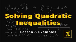 How to SOLVE QUADRATIC Inequalities? - It's tough if you don't do this!