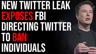 New Twitter Leak EXPOSES FBI Directing Twitter To Ban Individuals