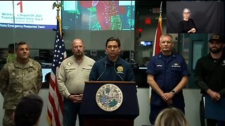 Ron DeSantis Shuts Downs Political Question During Hurricane Idalia Briefing