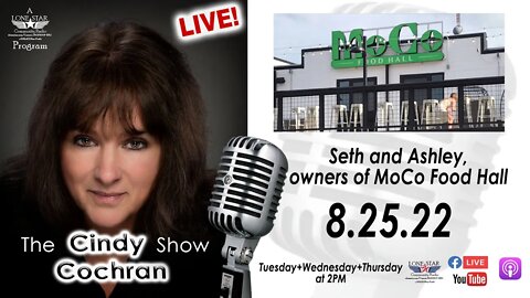 8.25.22 - Seth and Ashley, owners of MoCo Food Hall - The Cindy Cochran Show