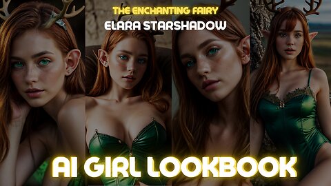 AI Girl Lookbook - Elara: The Enchanting Fairy