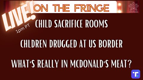 CHILD SACRIFICE ROOMS, CHILDREN DRUGGED AT BORDER, WHAT'S REALLY IN MCDONALD'S MEAT?