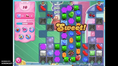 Candy Crush Level 2239 Audio Talkthrough, 1 Star 0 Boosters