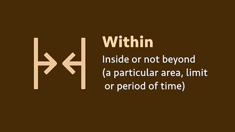 Preposition: Within (meaning, examples, pronunciation)