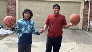 Vikram Raju and brother Vedanth prepare for Colorado State Spelling Bee this Saturday