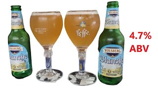Volksberg Blanche 4.7% ABV Weissbier Wheat beer 40p From France trip 250ml Bottle