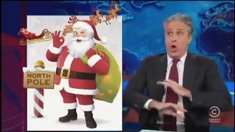 Jon Stewart Destroy's Megyn Kelly for Freaking Out Over Santa's Race & the War on Christmas - 2013