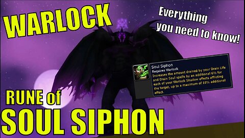 Warlock RUNE of SOUL SIPHON (ALL RACES) | World of Warcraft Classic Season of Discovery