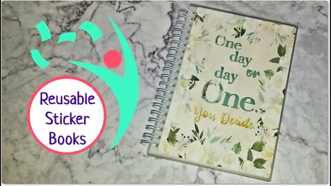 Planner Stickers Reusable Sticker Books organization with two glittery textured covers!