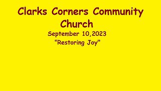 09/10/2023 Restoring Joy