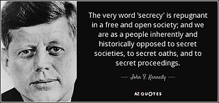 President JFK Speech | Secret Societies | April 27, 1962 | Never Forget