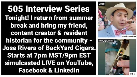 Interview with Content Creator/Historian Jose Rivera of BackYard Cigars