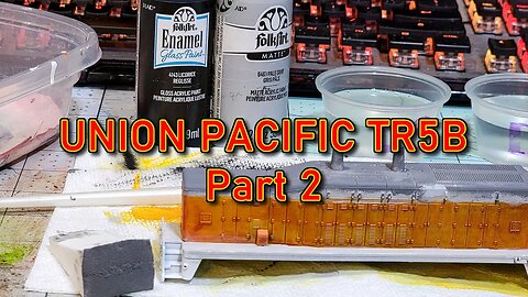 Union Pacific TR5B Build Part 2 Making Gray Paint