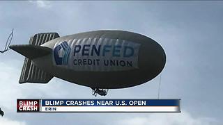 Witnesses shocked by Blimp crash at the U.S. Open
