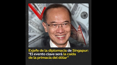 Excanciller de Singapur tacha de inminente el desplome del dólar