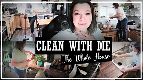 Whole House Clean With Me//Speed Cleaning//Cleaning Motivation