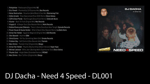 DJ Dacha - Need 4 Speed - DL001 (Jackin' Disco Tech House Music DJ Mix) Deep Link