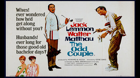 The Odd Couple (Movie Trailer) 1968