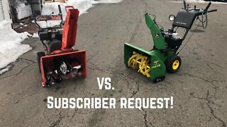 John Deere TRS26 Overview Review VS Ariens 824E SUBSCRIBER REQUEST! FIX N FLIP