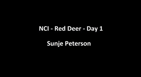 National Citizens Inquiry - Red Deer - Day 1 - Sunje Peterson Testimony