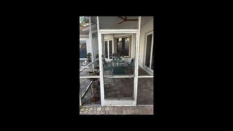 New residential swing screen door procurement, delivery, building and installation in #bocaraton