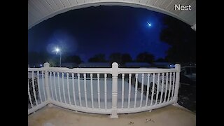 Security Footage Captures Beautiful Meteor Shower