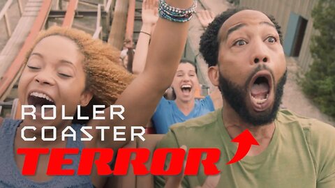 Roller Coaster Terror - Commercial actor tries to keep it together despite his greatest fear