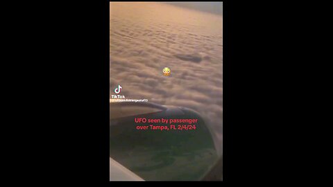 UFO seen in the clouds