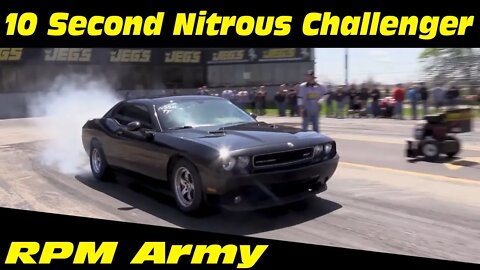 10 Second Nitrous Dodge Challenger SRT Drag Racing