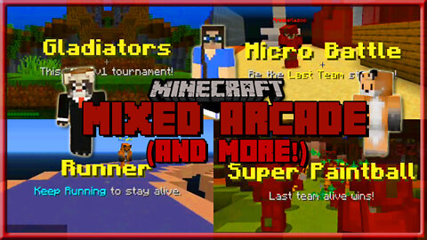 MARIO PARTY IN MINECRAFT(Mixed Arcade) with MY SISTER and HER BOYFRIEND
