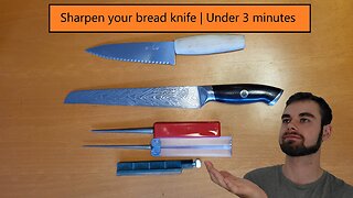 Sharpen your bread knife | Under 3 Minutes