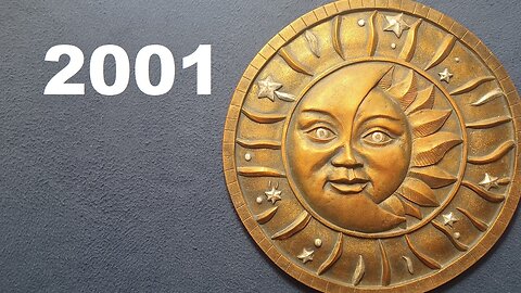 CURIOS for the CURIOUS 163: Celestial, Sun, and Moon Disc, Resin Cast, 2001 CELESTIAL GARDEN, NCE.