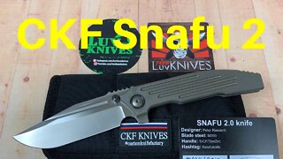 Custom Knife Factory (CKF) Snafu 2 Integral Peter Rassenti Design