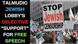 Talmudic Jewish Lobby Only Invokes Free Speech When They Agree With The Speech